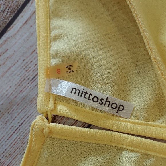 Mittoshop Yellow Sleeveless Sheath Dress - Picture 2 of 3